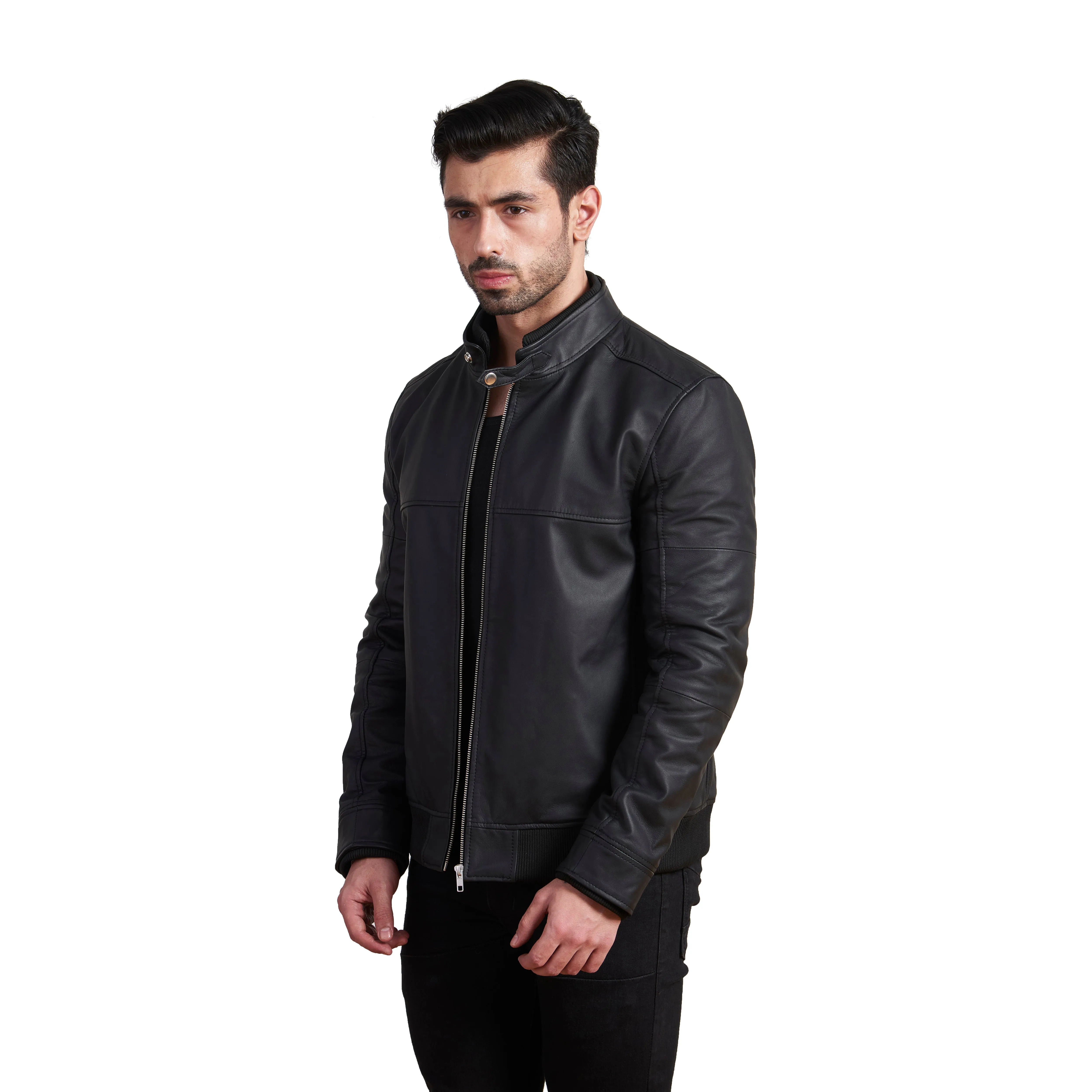 Carmine Ribs Leather Jackets sold by Allonsi