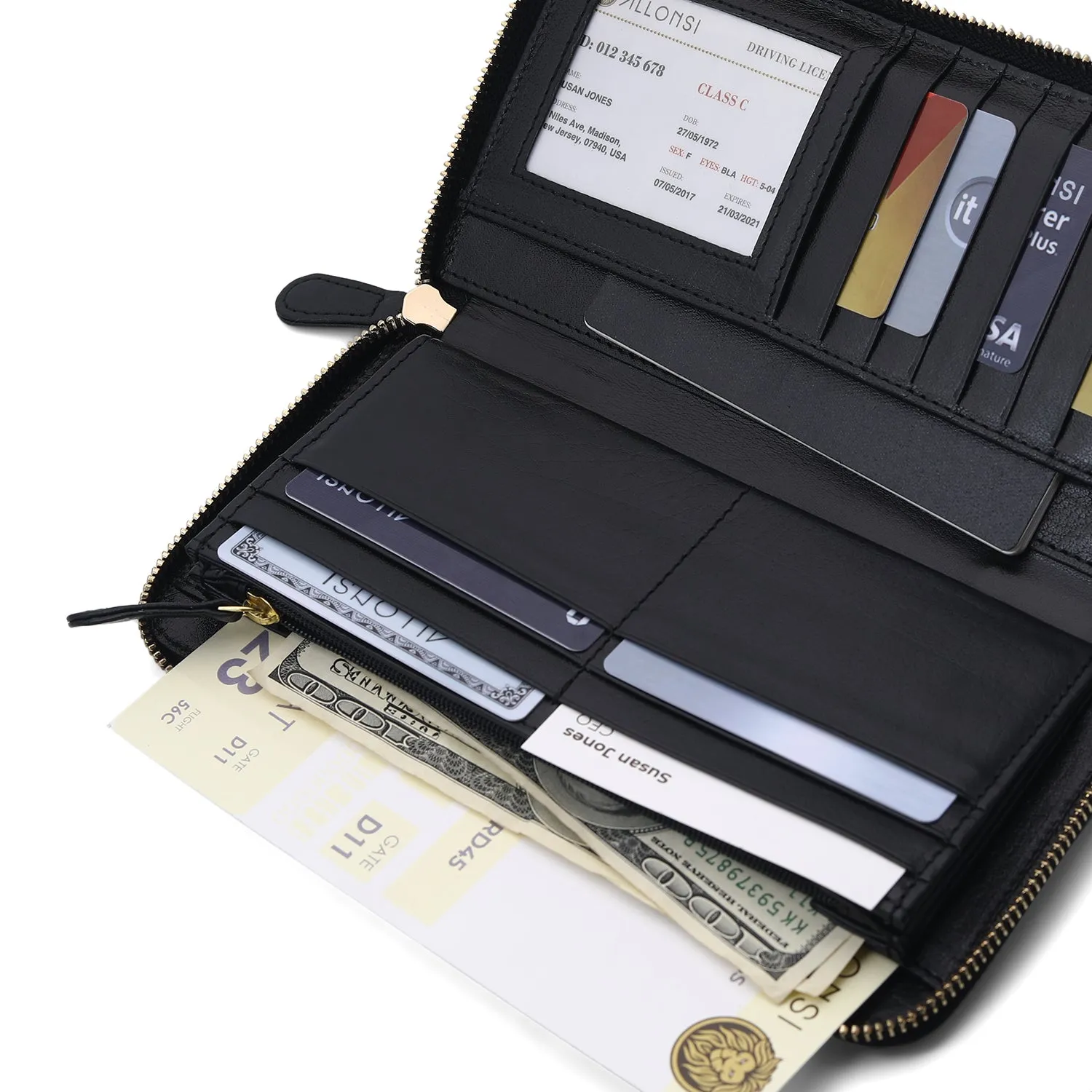 Voyage Large Travel Wallet sold by Allonsi product image thumbnail 4