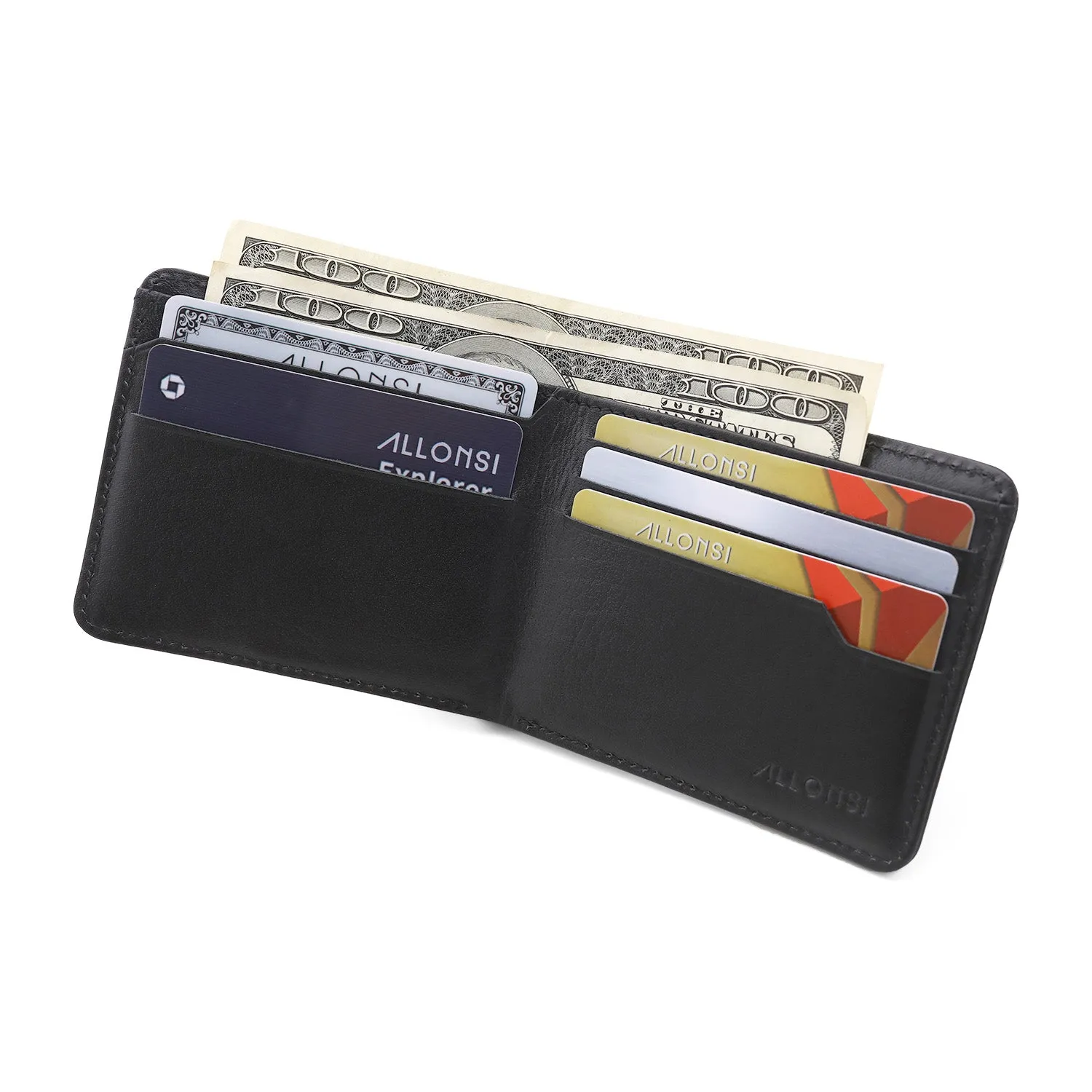 Slate Men's Classic Bifold Wallet sold by Allonsi