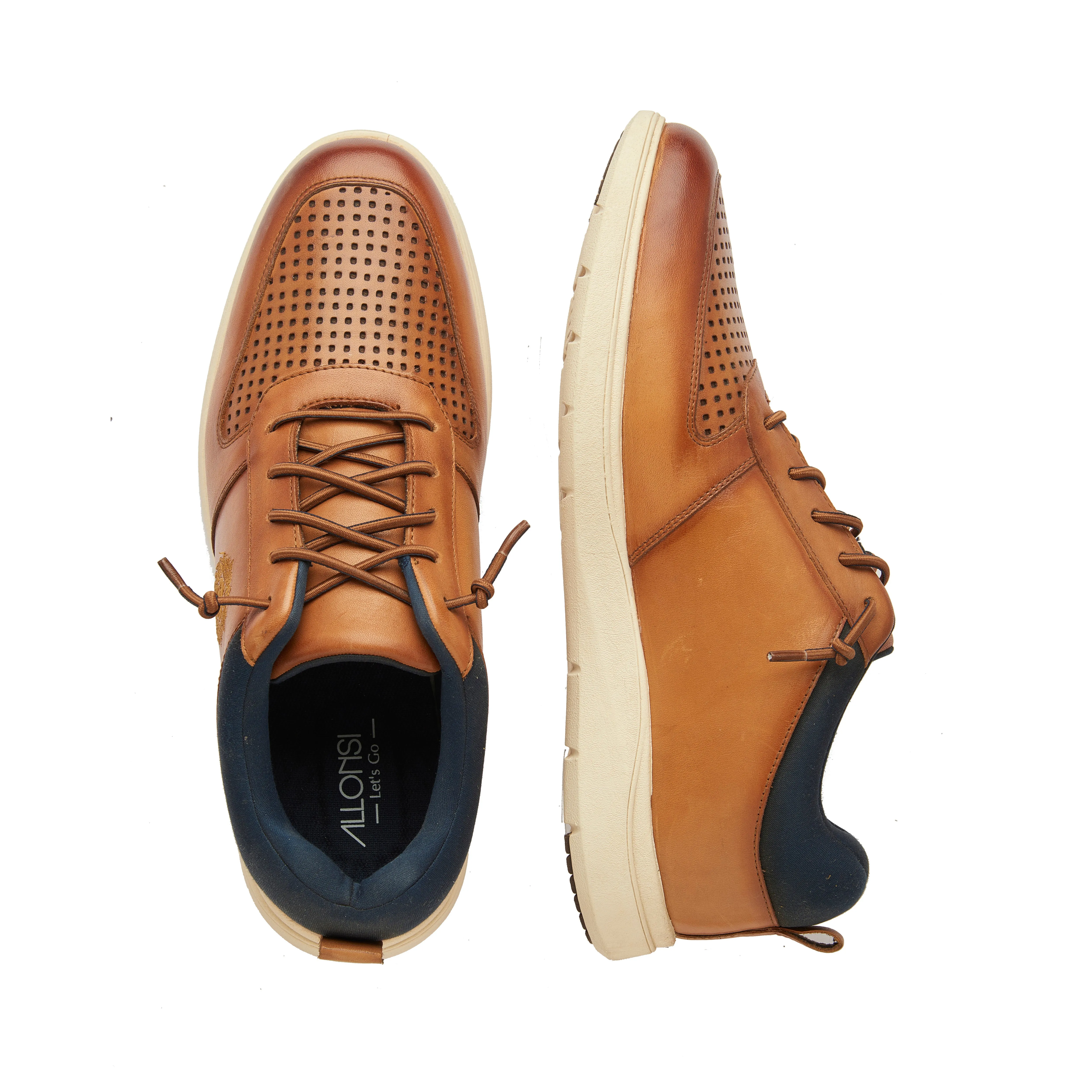 Kimochi Men's Leather Sneakers sold by Allonsi product image thumbnail 3