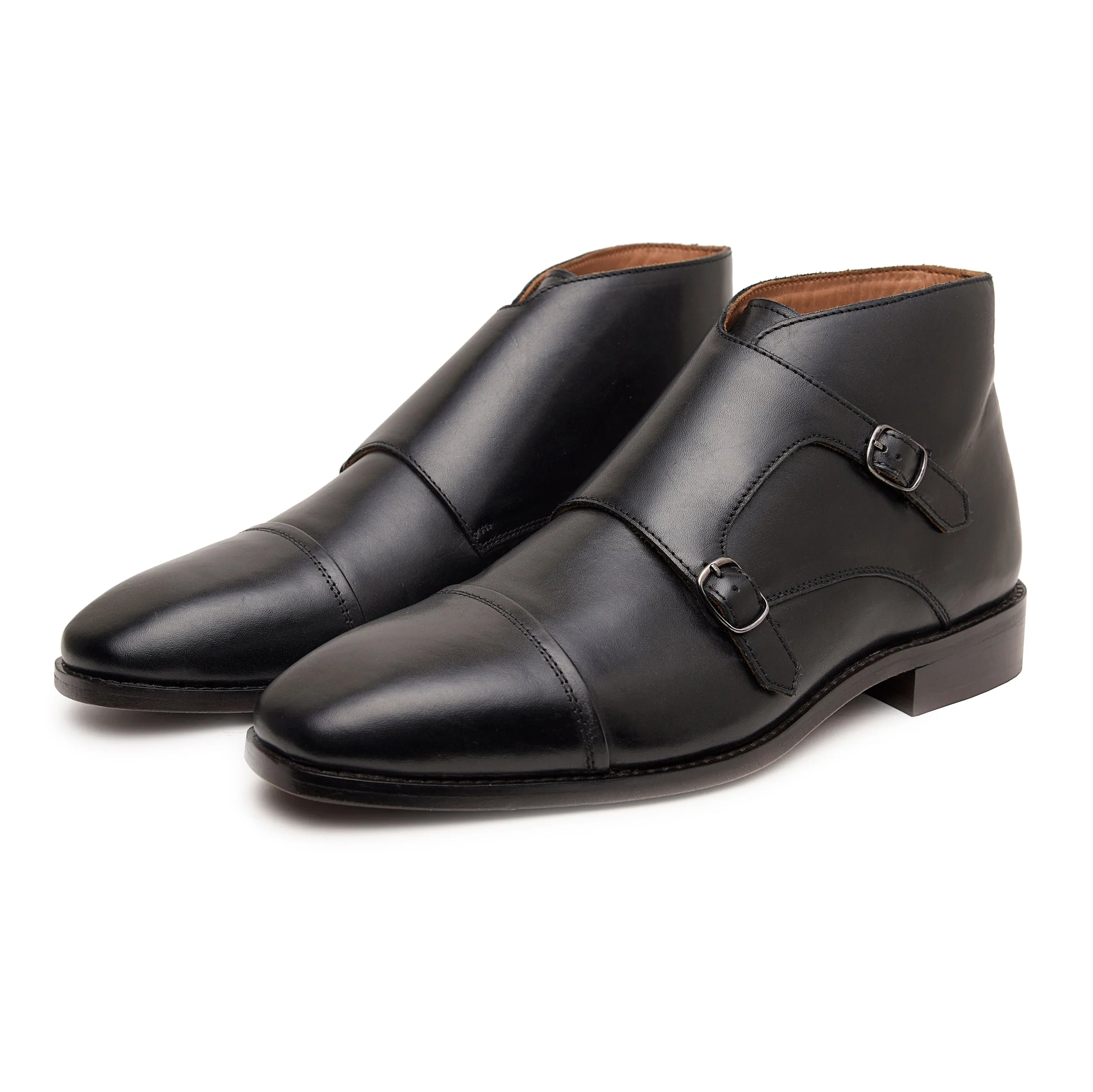 Corentin Cap Toe Monk Strap Dress Boots sold by Allonsi