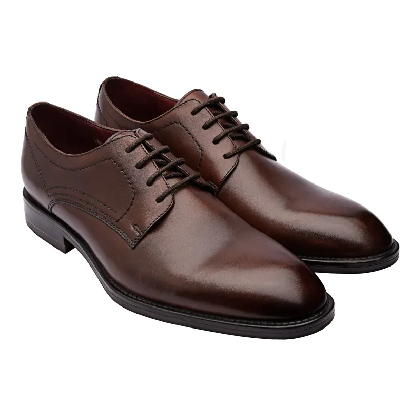 Lance Classic Plain Toe Dress Shoes made by Allonsi