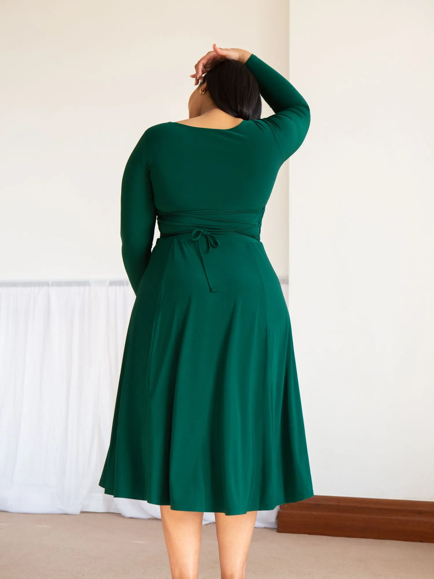 Iris Midi Dress in ITY sold by AYM Studio product image thumbnail 3