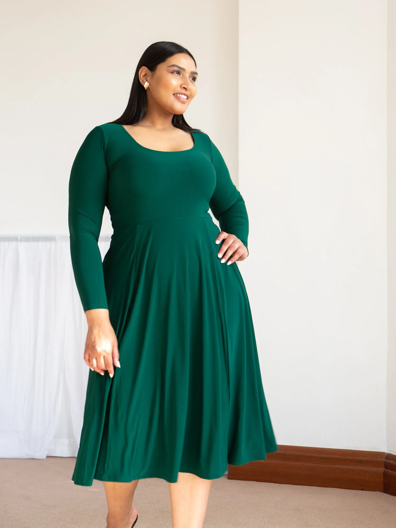 Iris Midi Dress in ITY sold by AYM Studio product image thumbnail 2