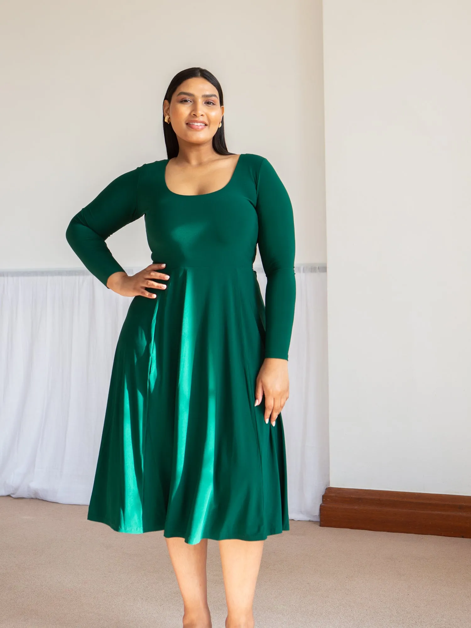 Iris Midi Dress in ITY sold by AYM Studio