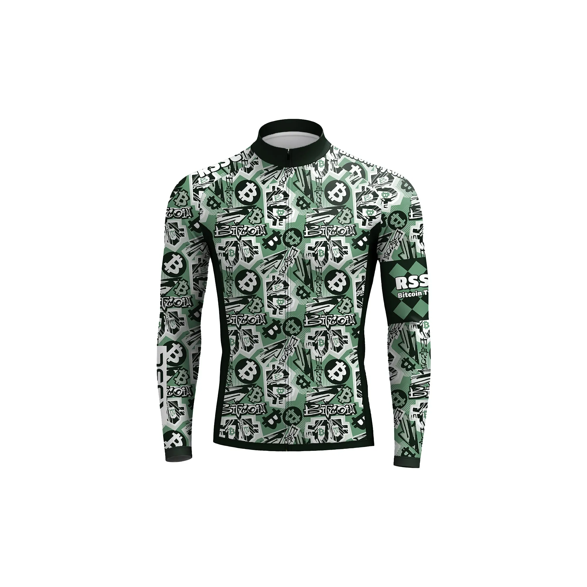 RSSC Bitcoin Graffiti Men's Long Sleeve Cycling Kit sold by RSSC Sports product image thumbnail 3