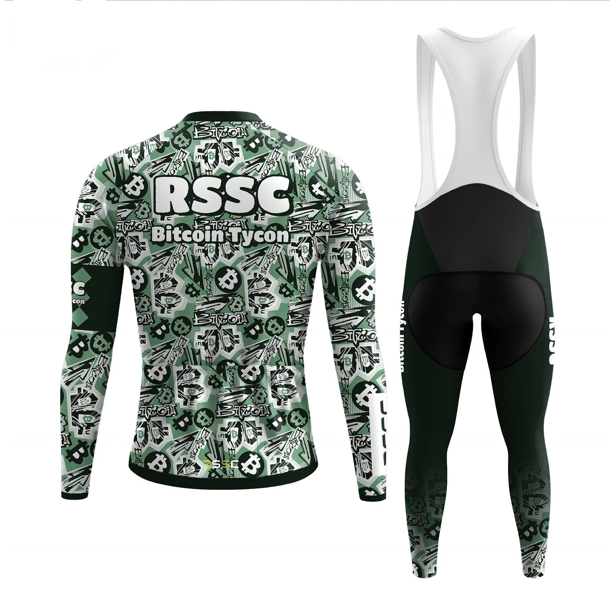 RSSC Bitcoin Graffiti Men's Long Sleeve Cycling Kit sold by RSSC Sports product image thumbnail 2