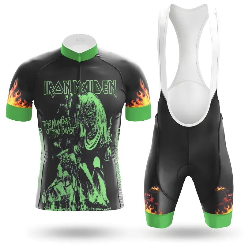 Green The Number Of The Beast Men's Cycling Kit made by RSSC Sports
