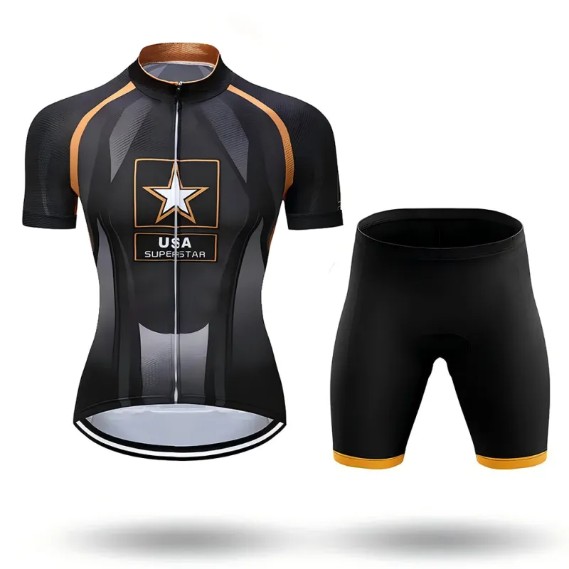 USA Army Theme Women's Short Sleeve Cycling Kit sold by RSSC Sports