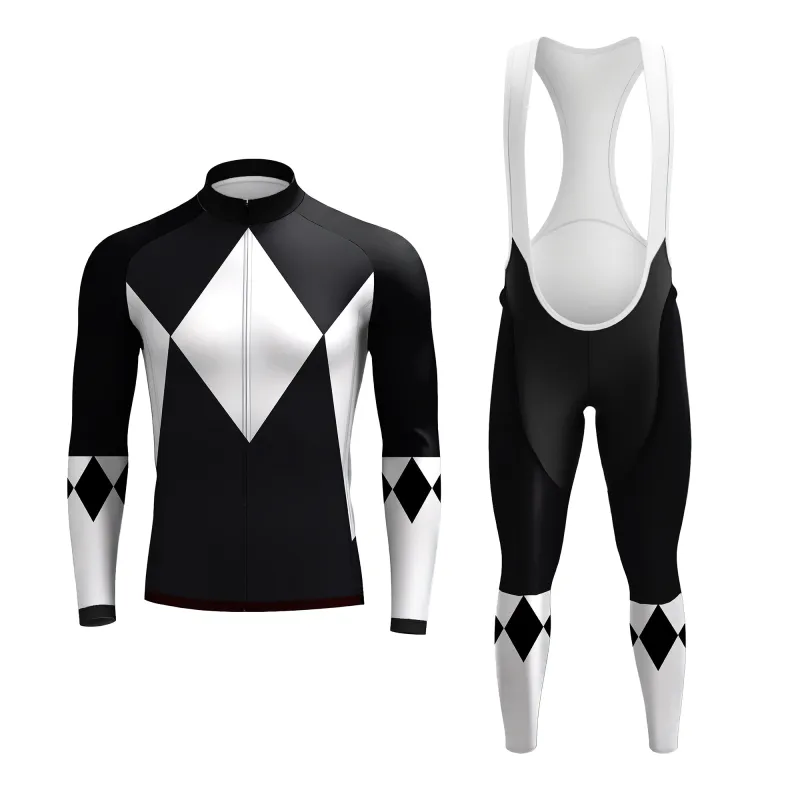Power Rangers Black Ranger Men's Long Sleeve Cycling Kit sold by RSSC Sports