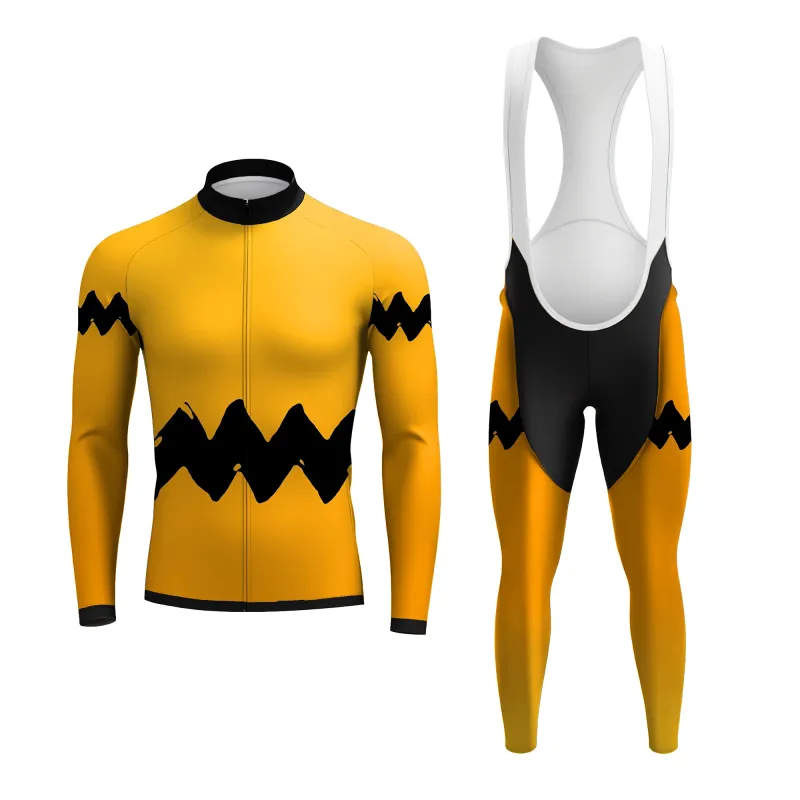 black wave Men's Long Sleeve Cycling Kit sold by RSSC Sports
