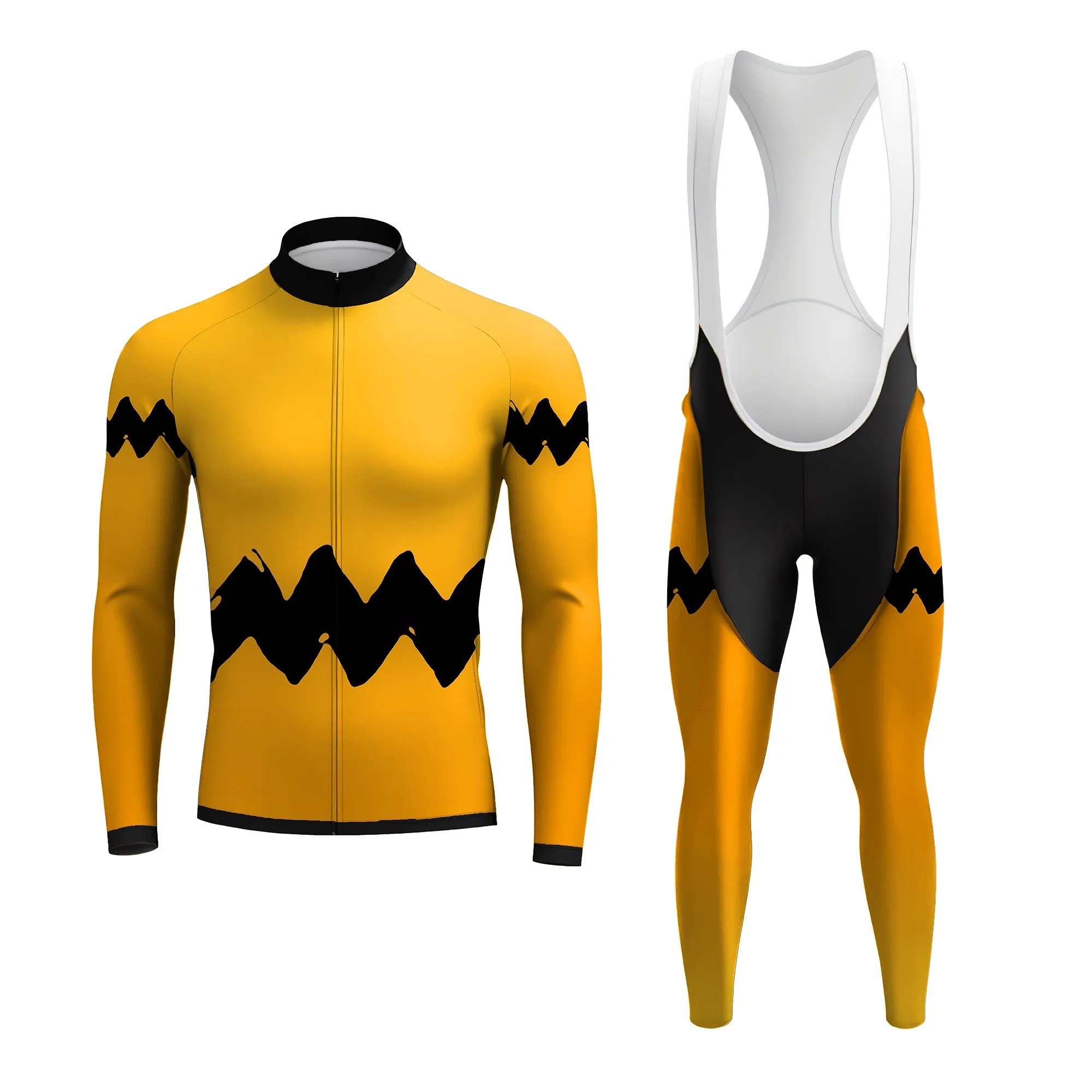 black wave Men's Long Sleeve Cycling Kit sold by RSSC Sports