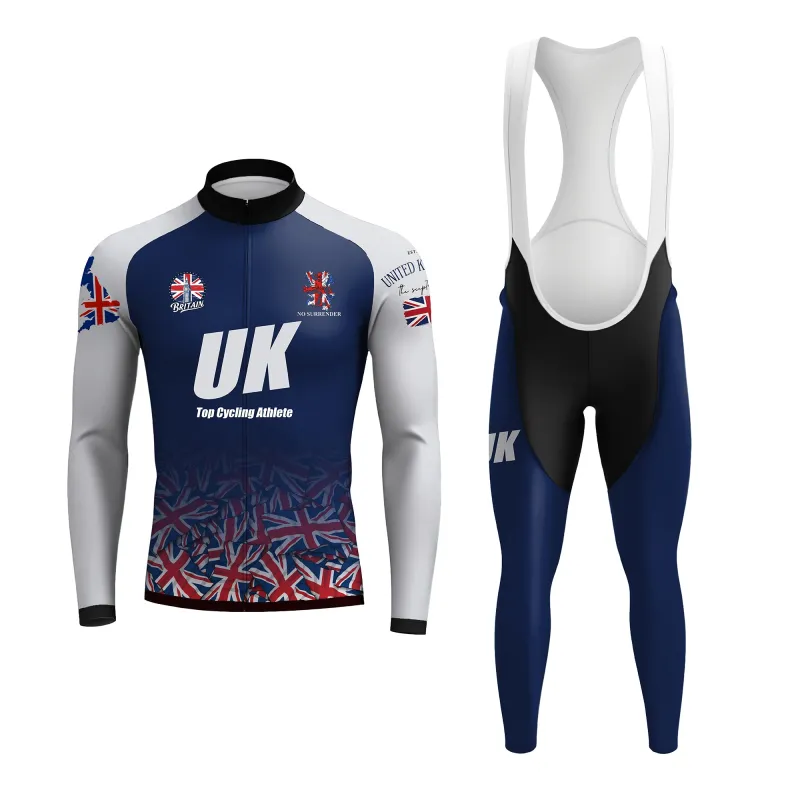 British cyclist  Men's Long Sleeve Cycling Kit sold by RSSC Sports