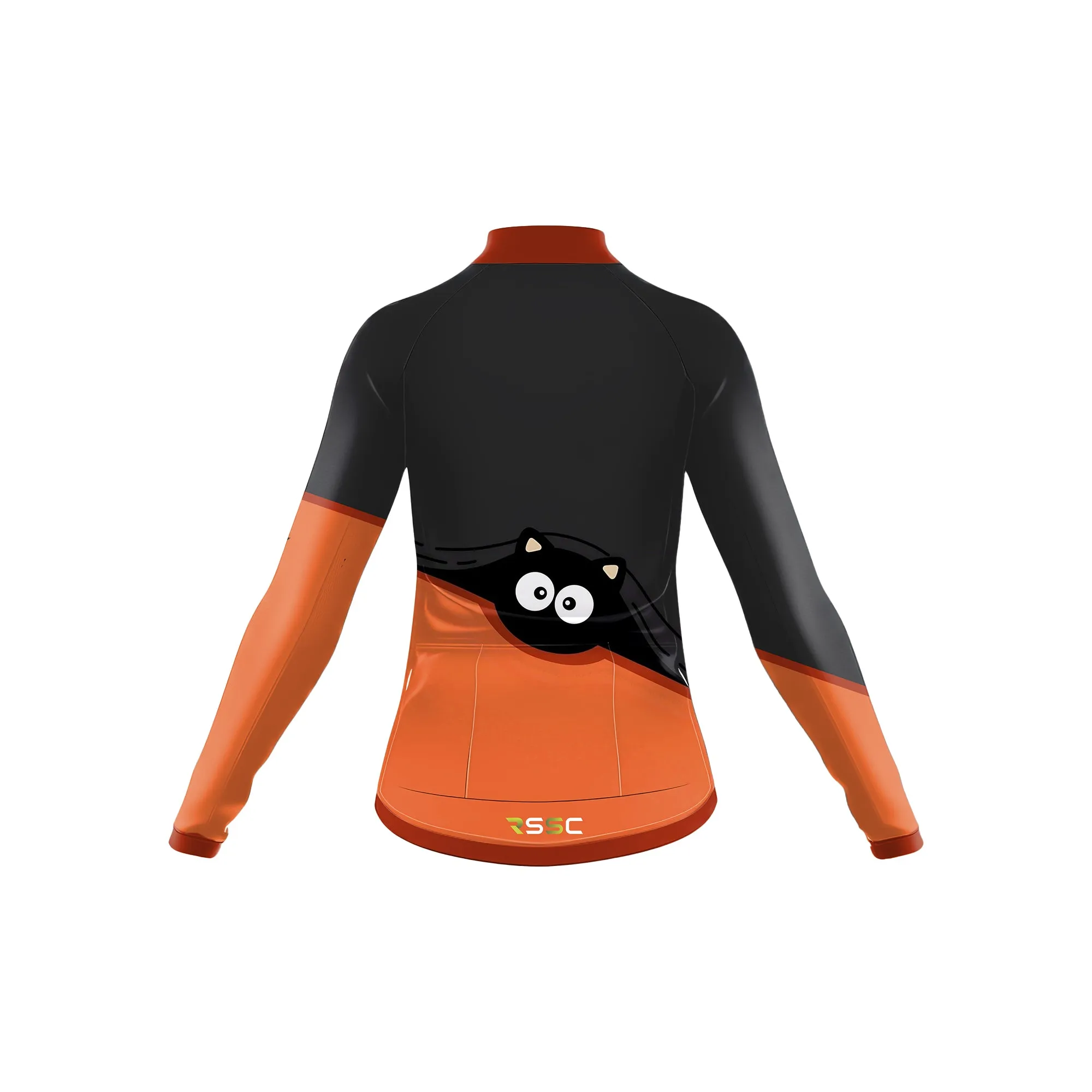 Big-eyed Black Cat Women's Long Sleeve Cycling Kit sold by RSSC Sports product image thumbnail 4