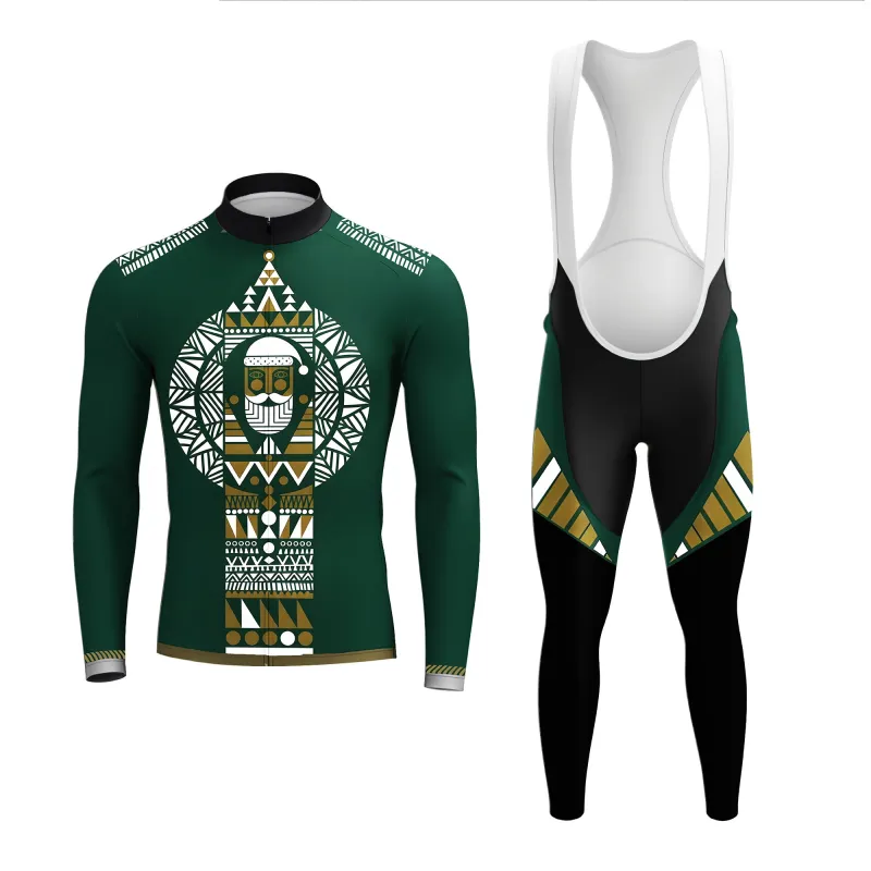 Christmas Totem Men's Long Sleeve Cycling Kit sold by RSSC Sports