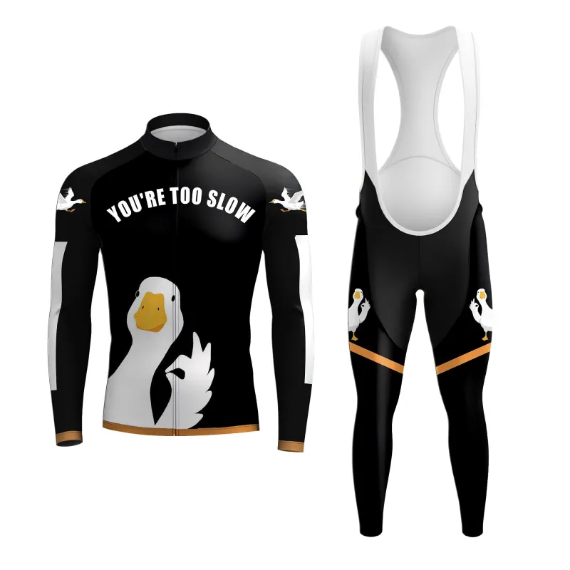 Taunting Duck Men's Long Sleeve Cycling Kit sold by RSSC Sports