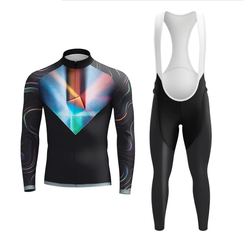 Prismatic Ride Men's Long Sleeve Cycling Kit made by RSSC Sports