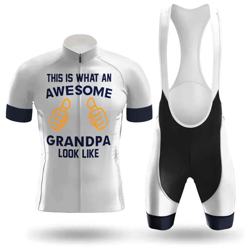 Awesome Grandpa Men's Short Sleeve Cycling Kit made by RSSC Sports