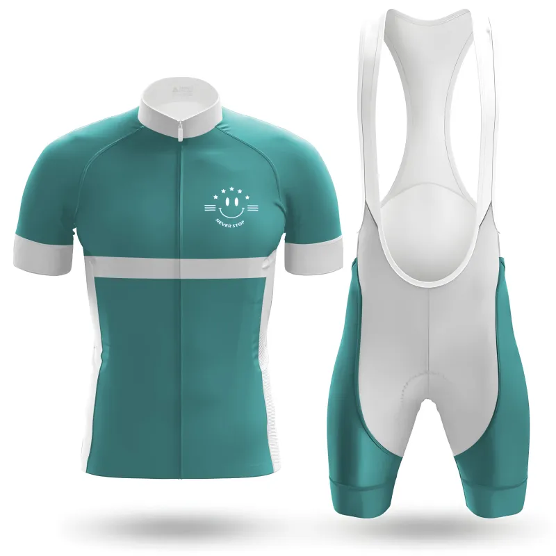 Never Stop Smiling Men's Cycling Kit made by RSSC Sports