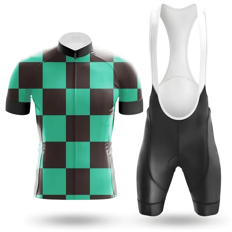 Green Grid Rider Men's Cycling Kit sold by RSSC Sports