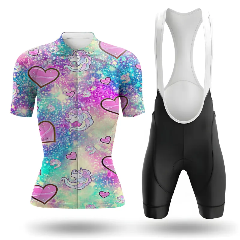 Hearts And Unicorns Women's Short Sleeve Cycling Kit sold by RSSC Sports