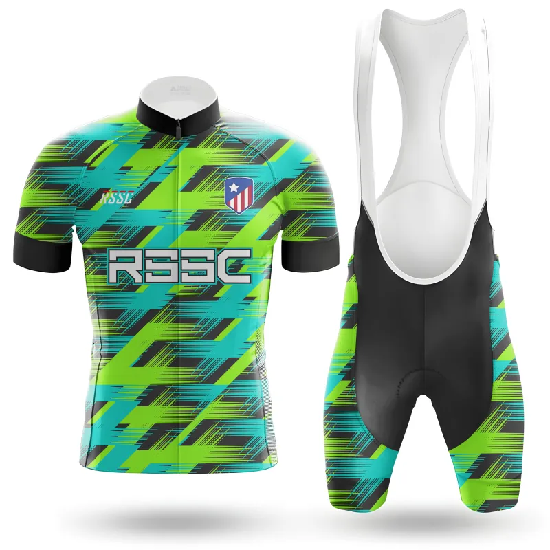 Green Texture Men's Cycling Kit sold by RSSC Sports