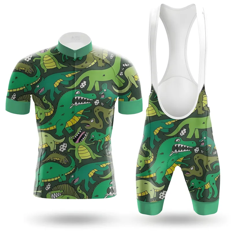 Cute Green Dinosaur Men's Cycling Kit made by RSSC Sports