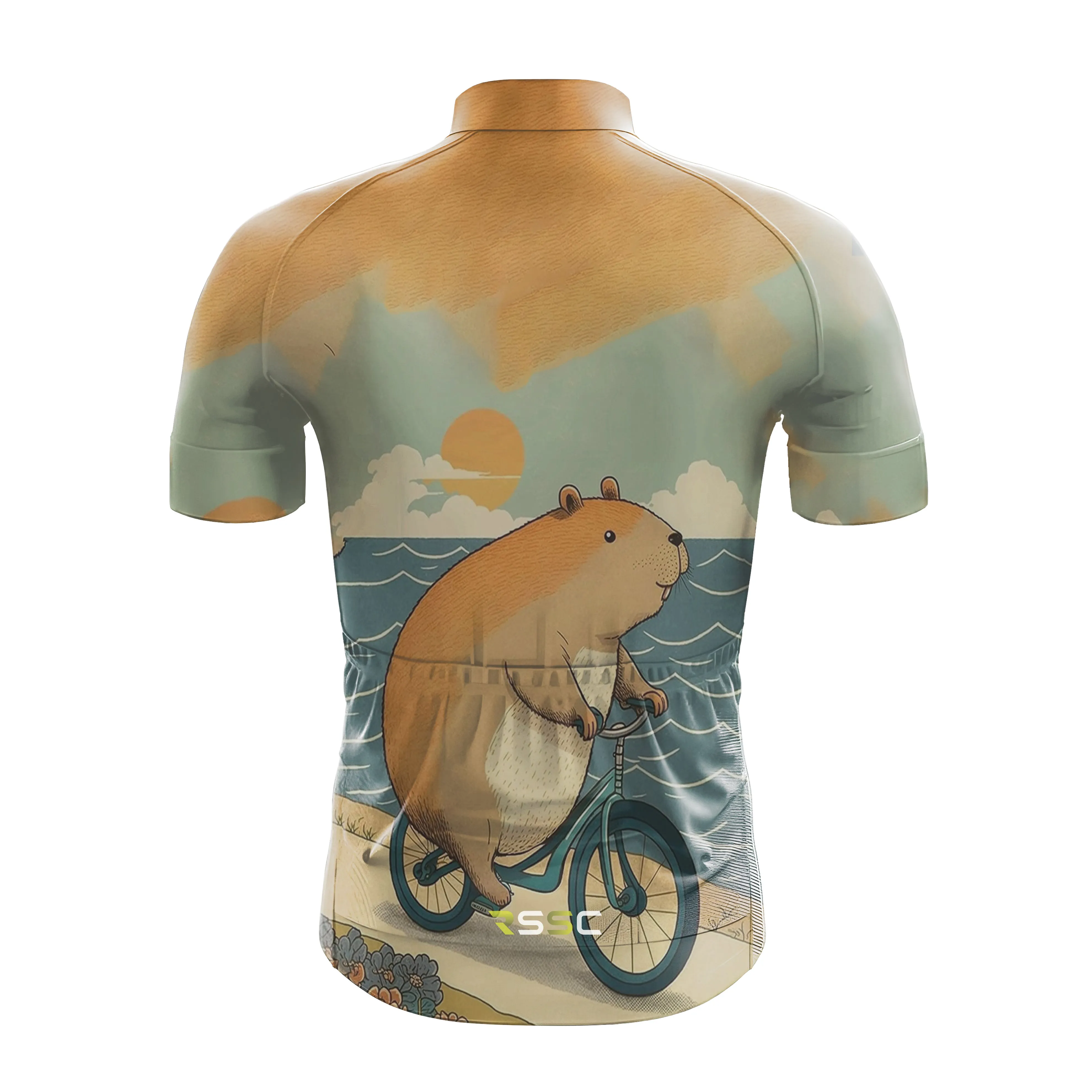 Capybara On A Bike Men's Cycling Kit sold by RSSC Sports product image thumbnail 4