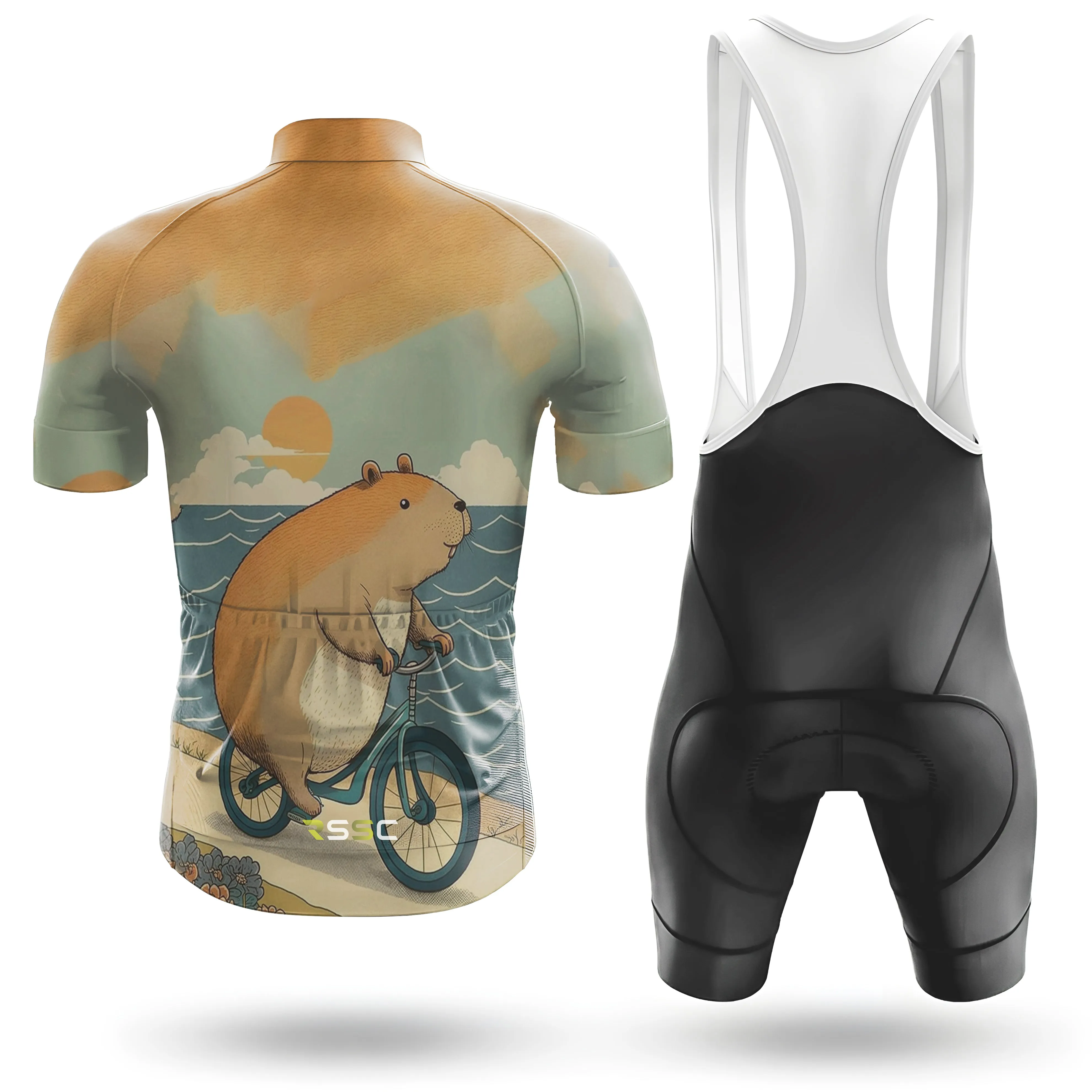 Capybara On A Bike Men's Cycling Kit sold by RSSC Sports product image thumbnail 2