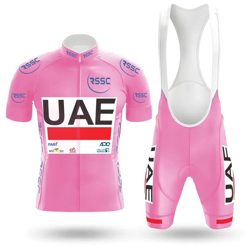 2025 Pink UAE Men's Cycling Kit sold by RSSC Sports