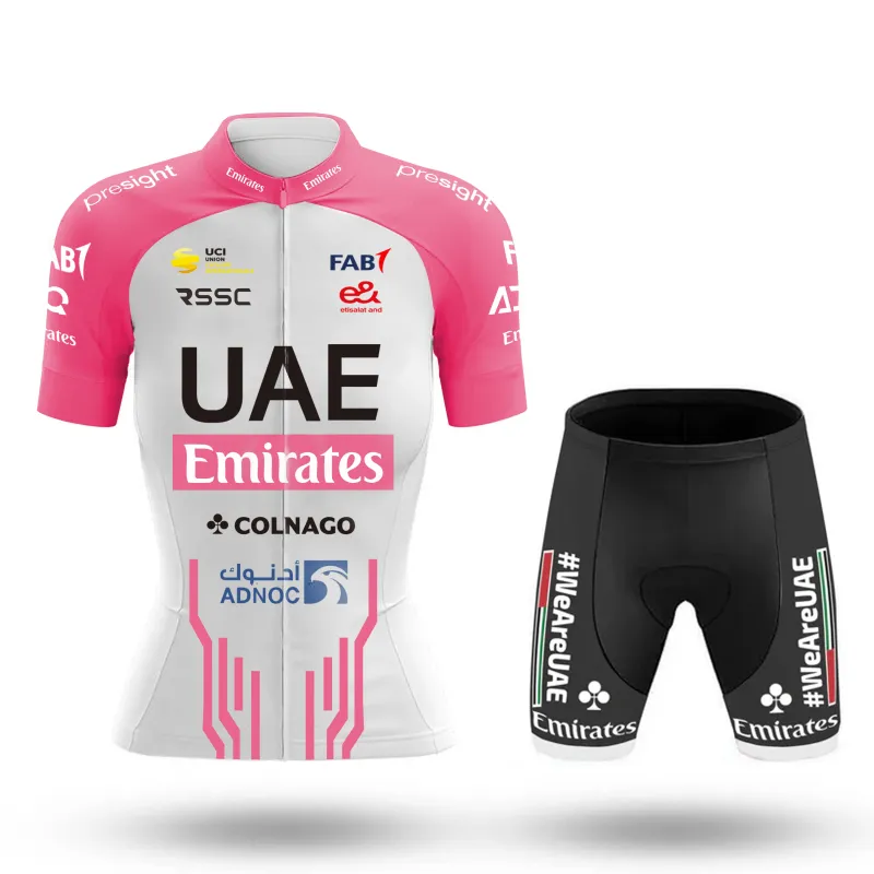 Emirates Fleet UAE Women's Short Sleeve Cycling Kit sold by RSSC Sports