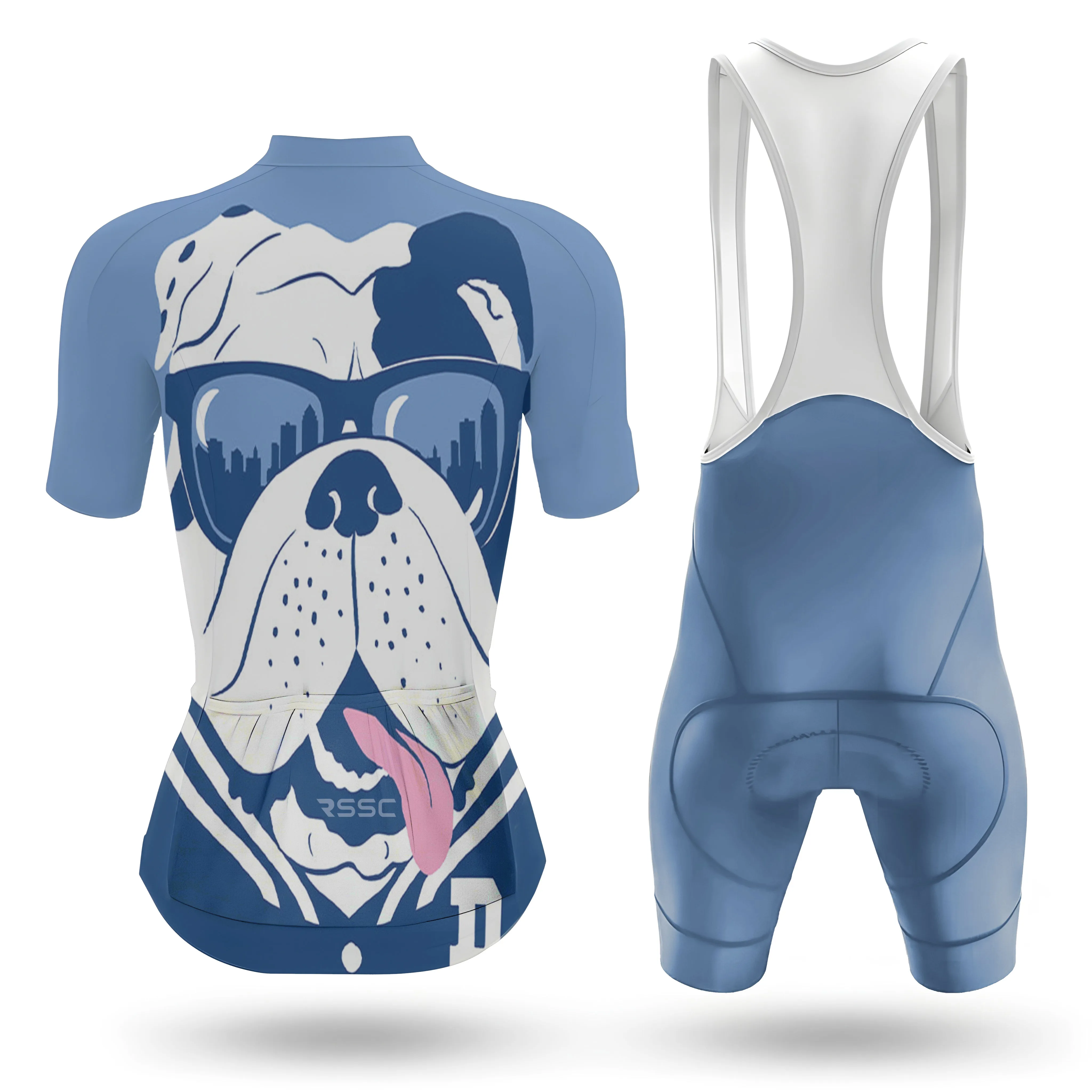 Bulldog With Sunglasses Women's Short Sleeve Cycling Kit sold by RSSC Sports product image thumbnail 2