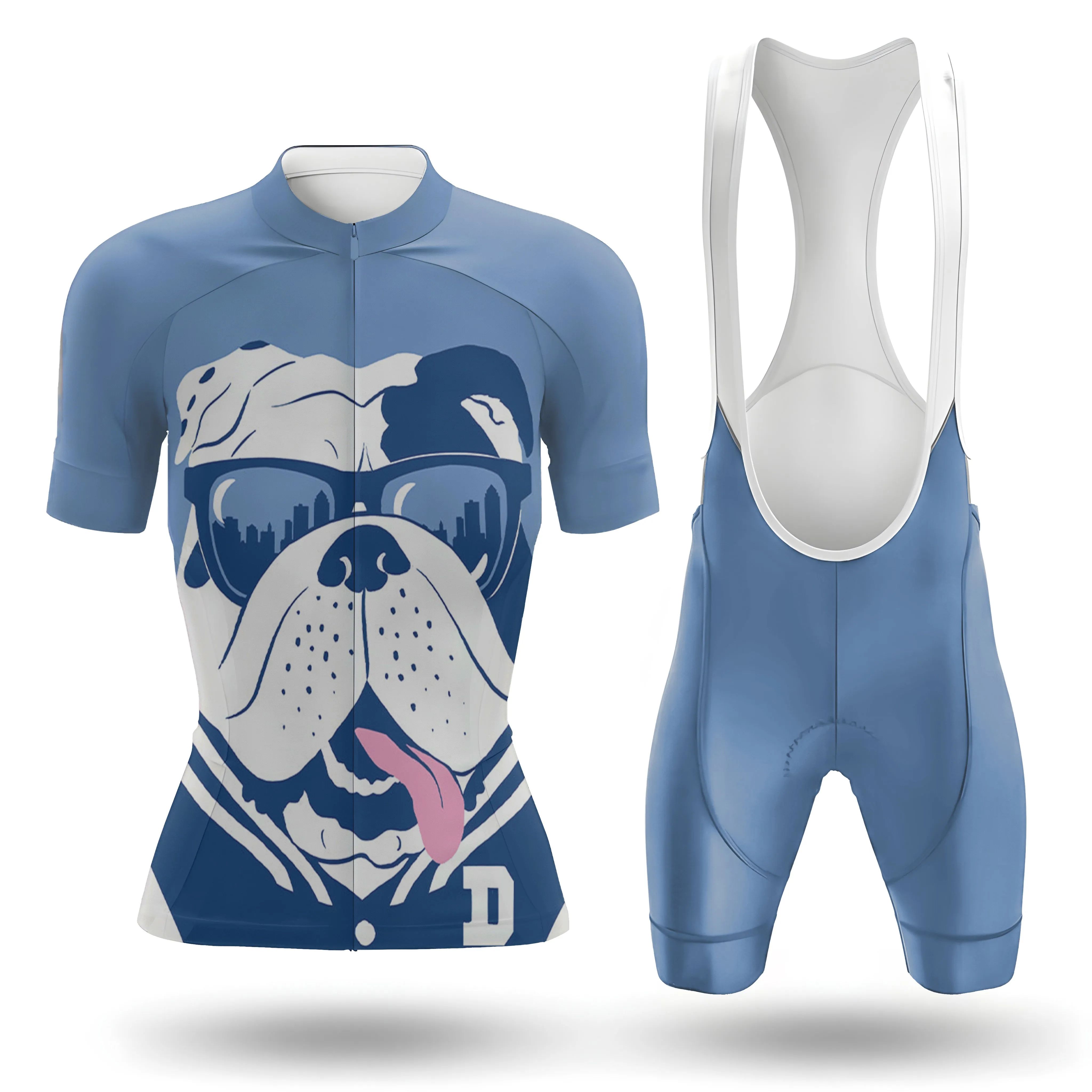 Bulldog With Sunglasses Women's Short Sleeve Cycling Kit sold by RSSC Sports