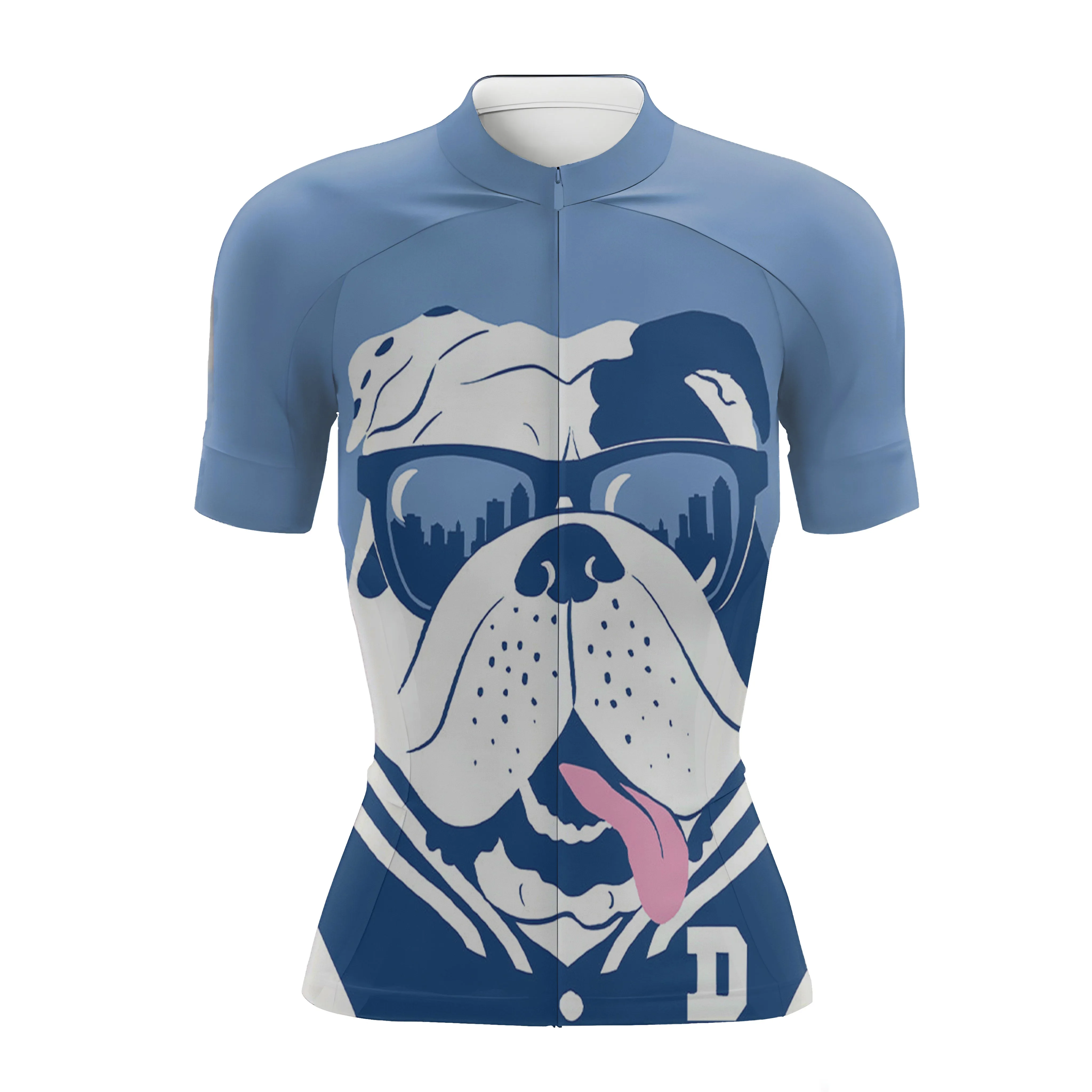 Bulldog With Sunglasses Women's Short Sleeve Cycling Kit sold by RSSC Sports product image thumbnail 3