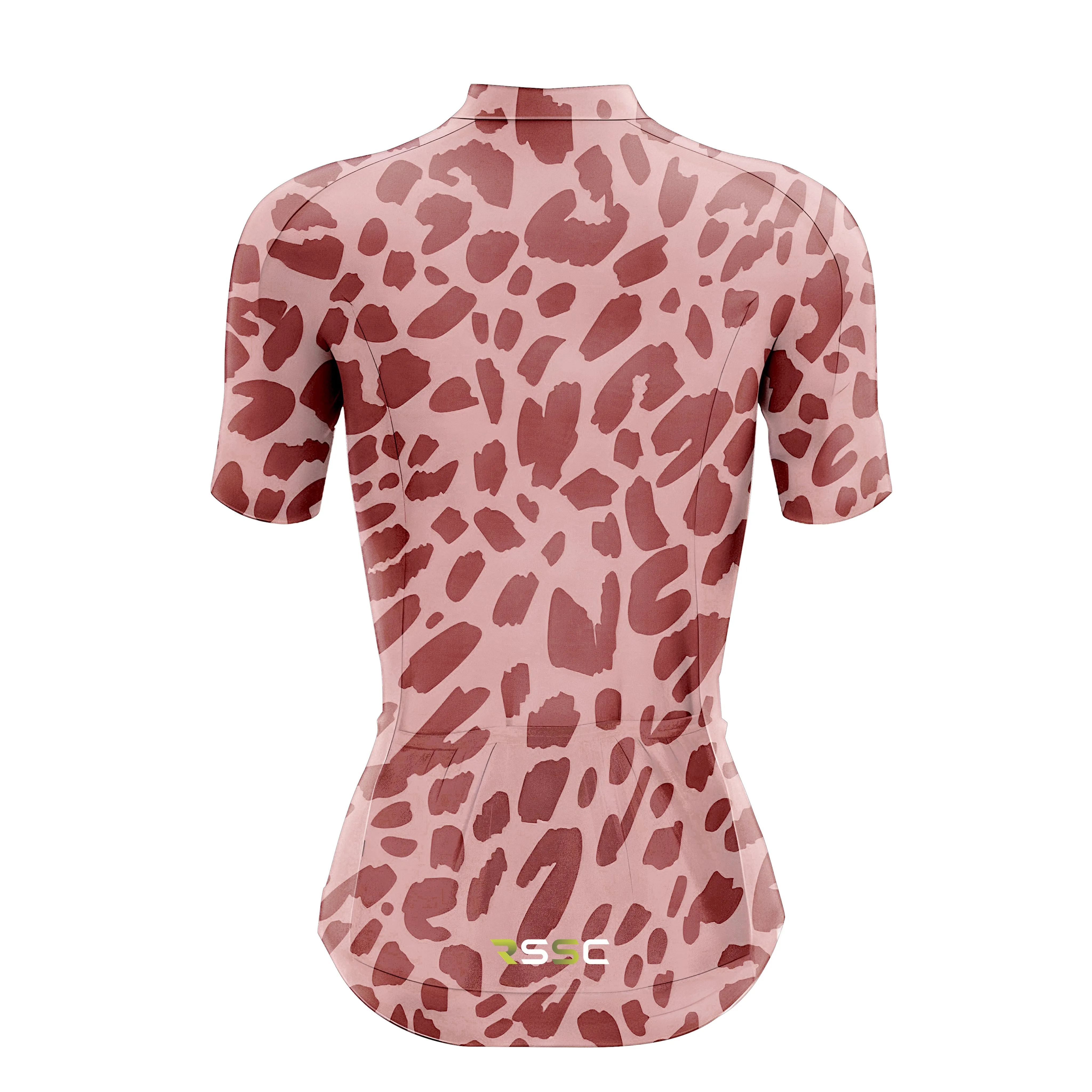Red Leopard Print Women's Short Sleeve Cycling Kit sold by RSSC Sports product image thumbnail 4