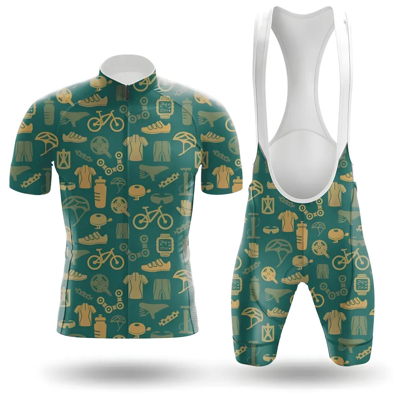 Bicycle Equipment Pattern Men's Cycling Kit made by RSSC Sports