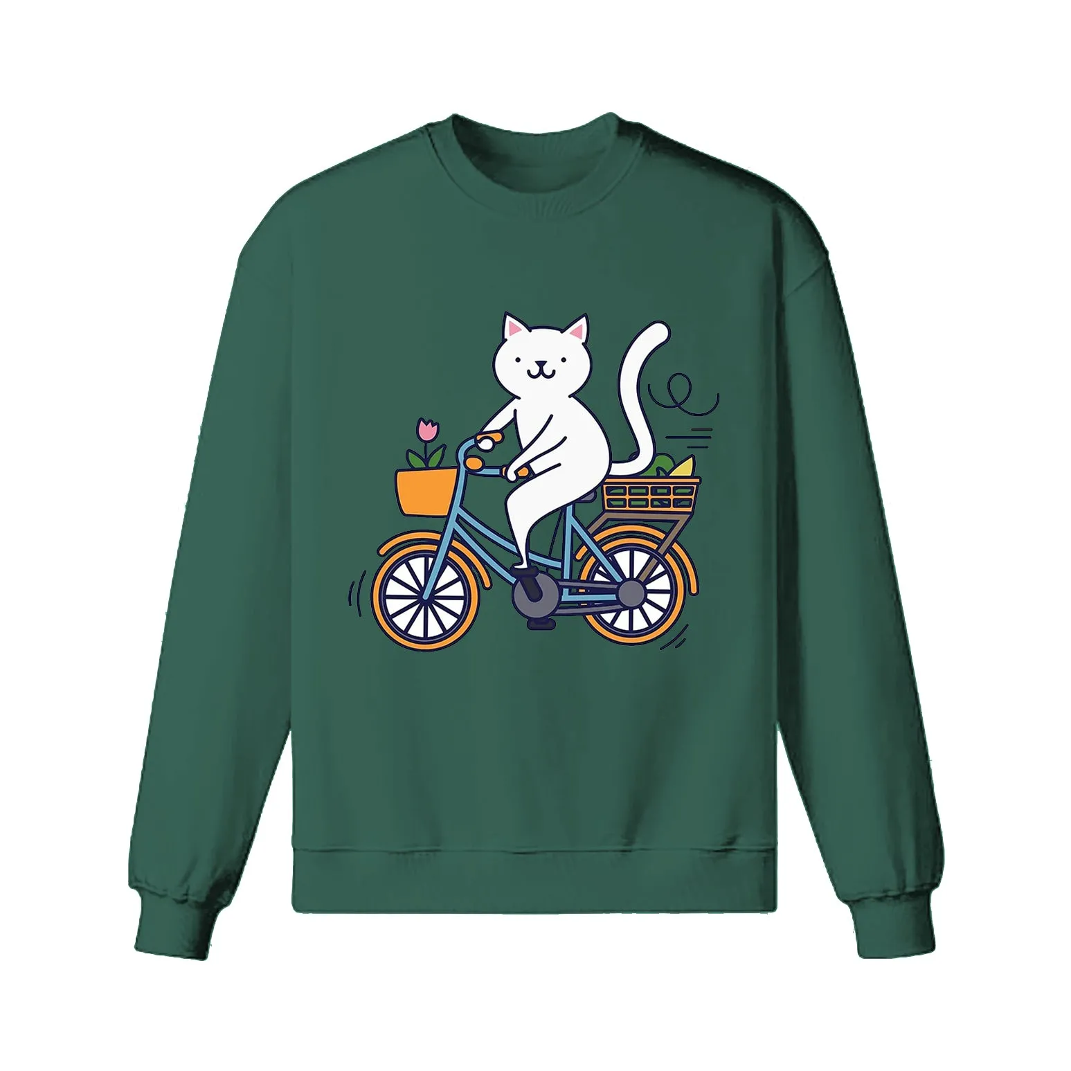 Go Green Ride A Bike Sweatshirt sold by RSSC Sports product image thumbnail 5