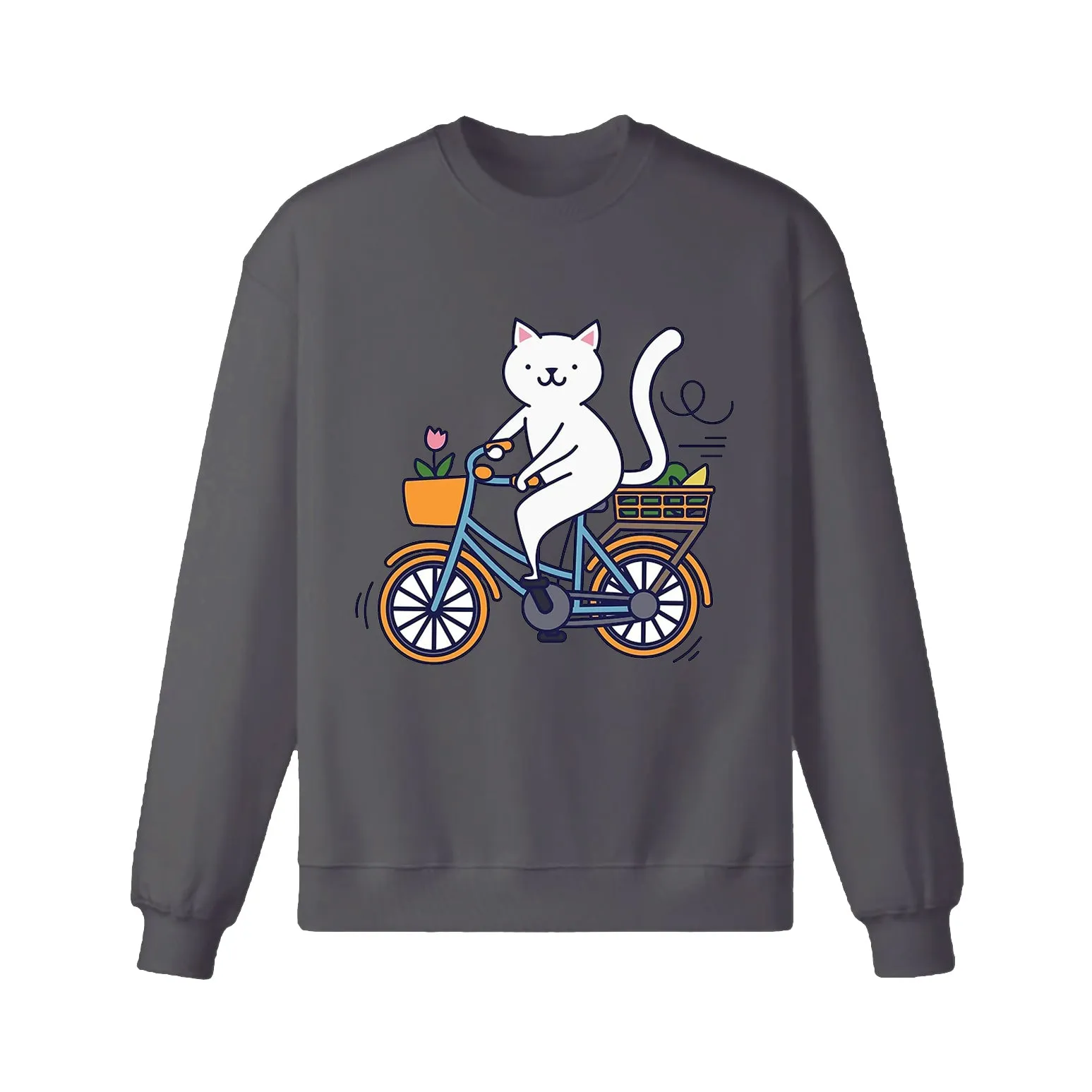 Go Green Ride A Bike Sweatshirt sold by RSSC Sports product image thumbnail 4