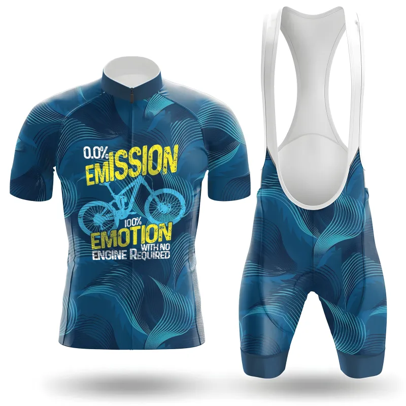 0.0% Emission 100% Emotion Men's Cycling Kit made by RSSC Sports