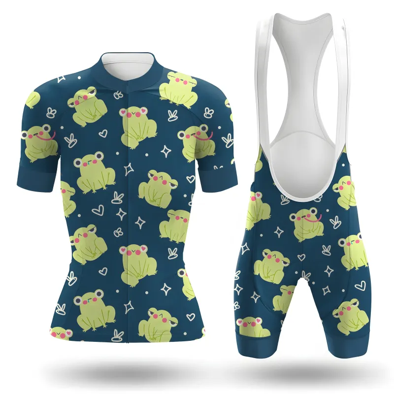 Cute Frog Pet Women's Short Sleeve Cycling Kit sold by RSSC Sports