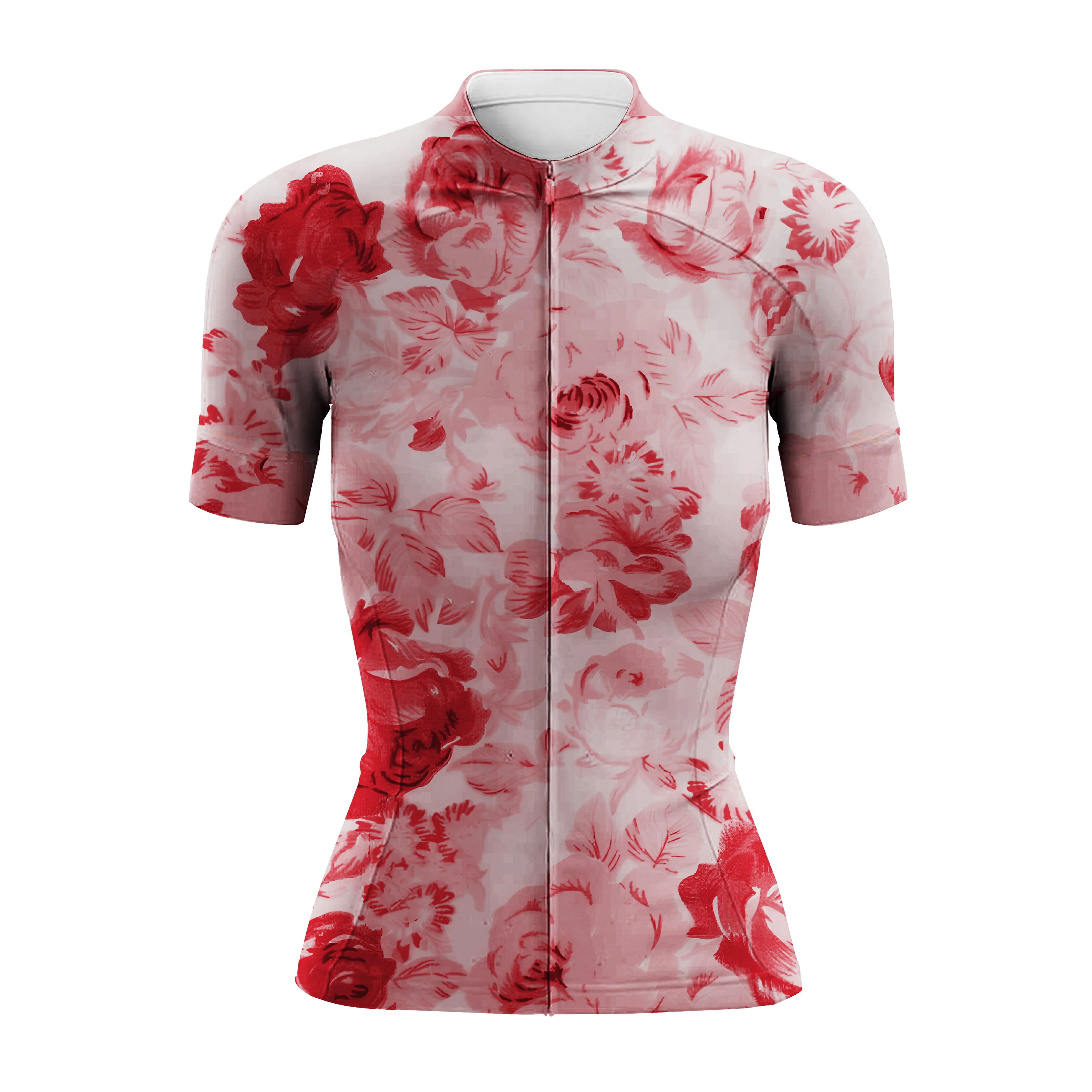 Red Flower Women's Short Sleeve Cycling Kit sold by RSSC Sports product image thumbnail 3