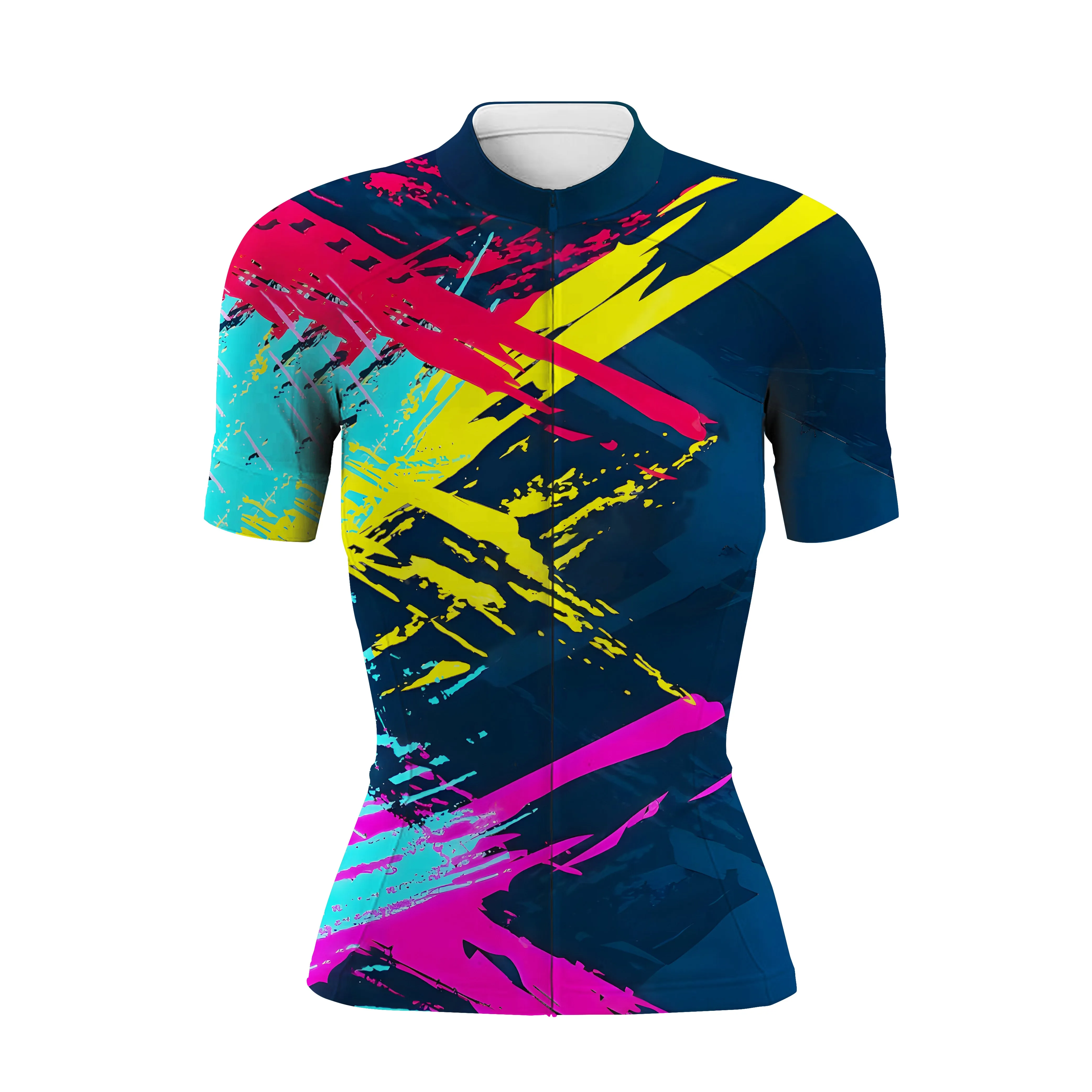 Colorful Abstract Movement Women's Short Sleeve Cycling Kit sold by RSSC Sports product image thumbnail 3