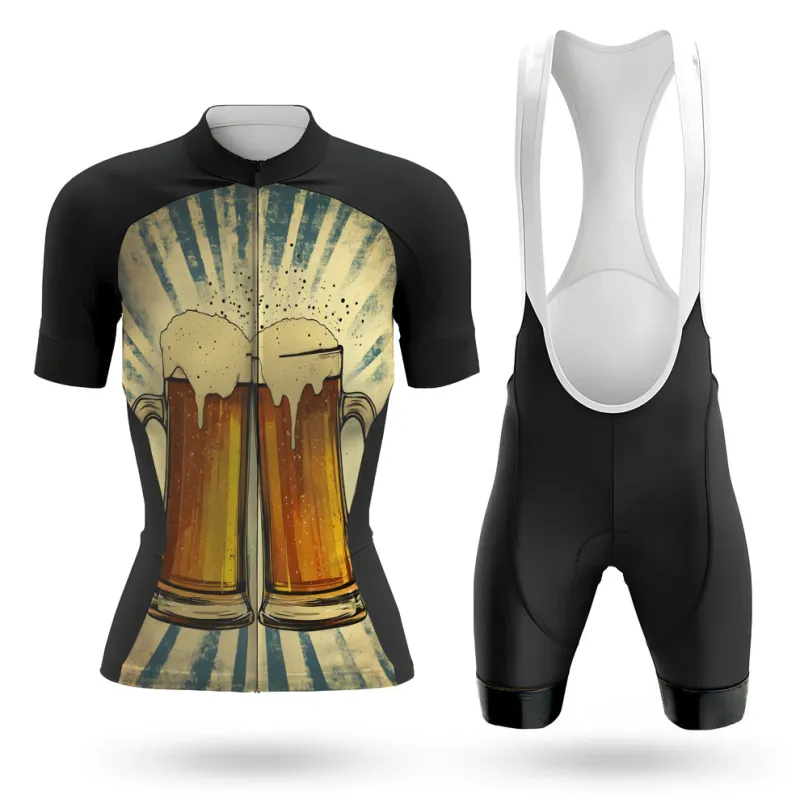 Retro Beer Mug Women's Short Sleeve Cycling Kit sold by RSSC Sports