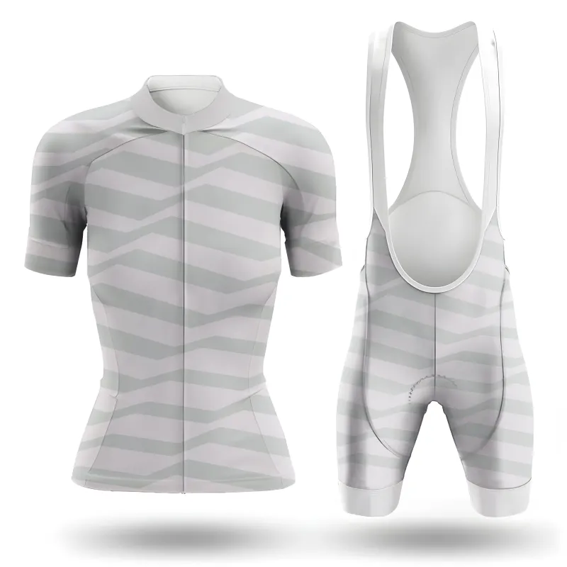 Gray Pattern Women's Short Sleeve Cycling Kit sold by RSSC Sports
