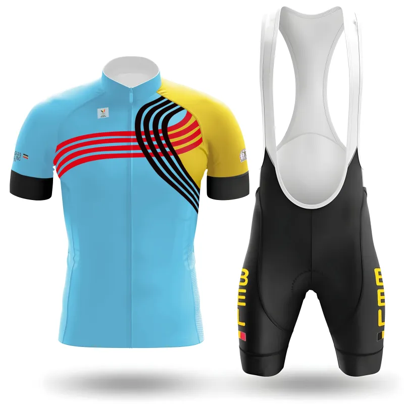 2025 Belgian National Team Cycling Jersey Men's Cycling Kit made by RSSC Sports