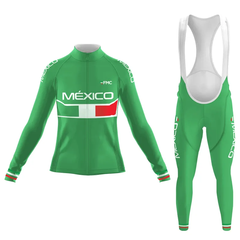 2025 Mexico National Team Women's Long Sleeve Cycling Kit sold by RSSC Sports