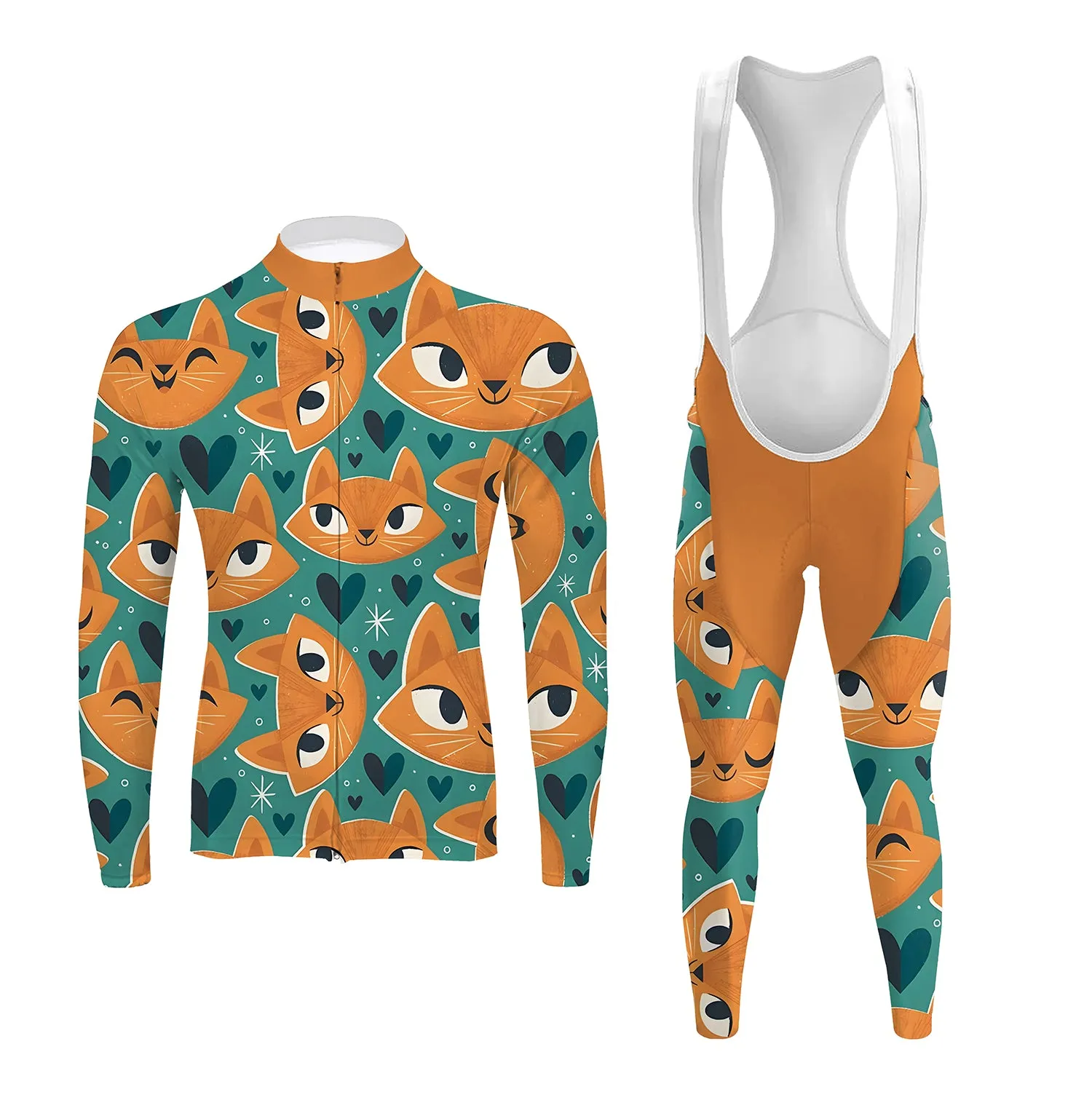 Cats Cats Cats! Men's Long Sleeve Cycling Kit sold by RSSC Sports