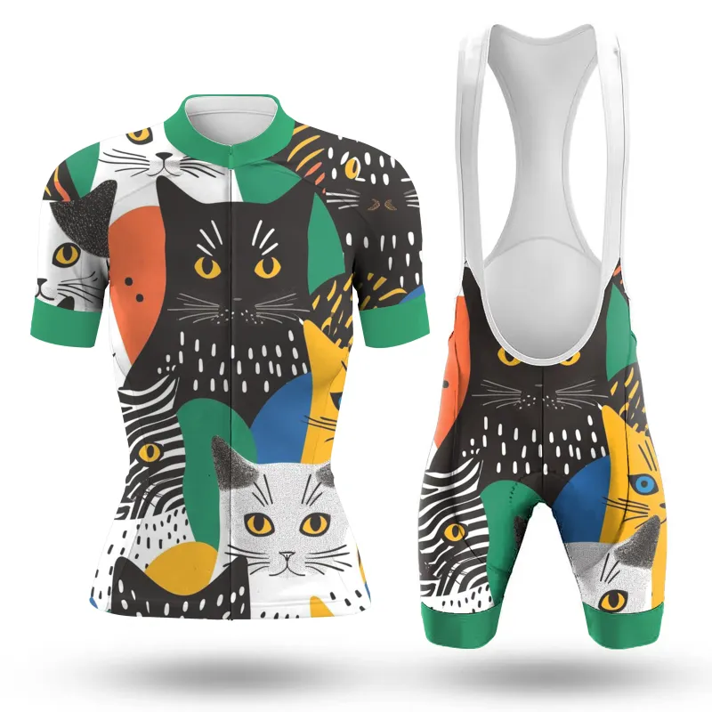 A Bunch Of Cats Women's Short Sleeve Cycling Kit sold by RSSC Sports