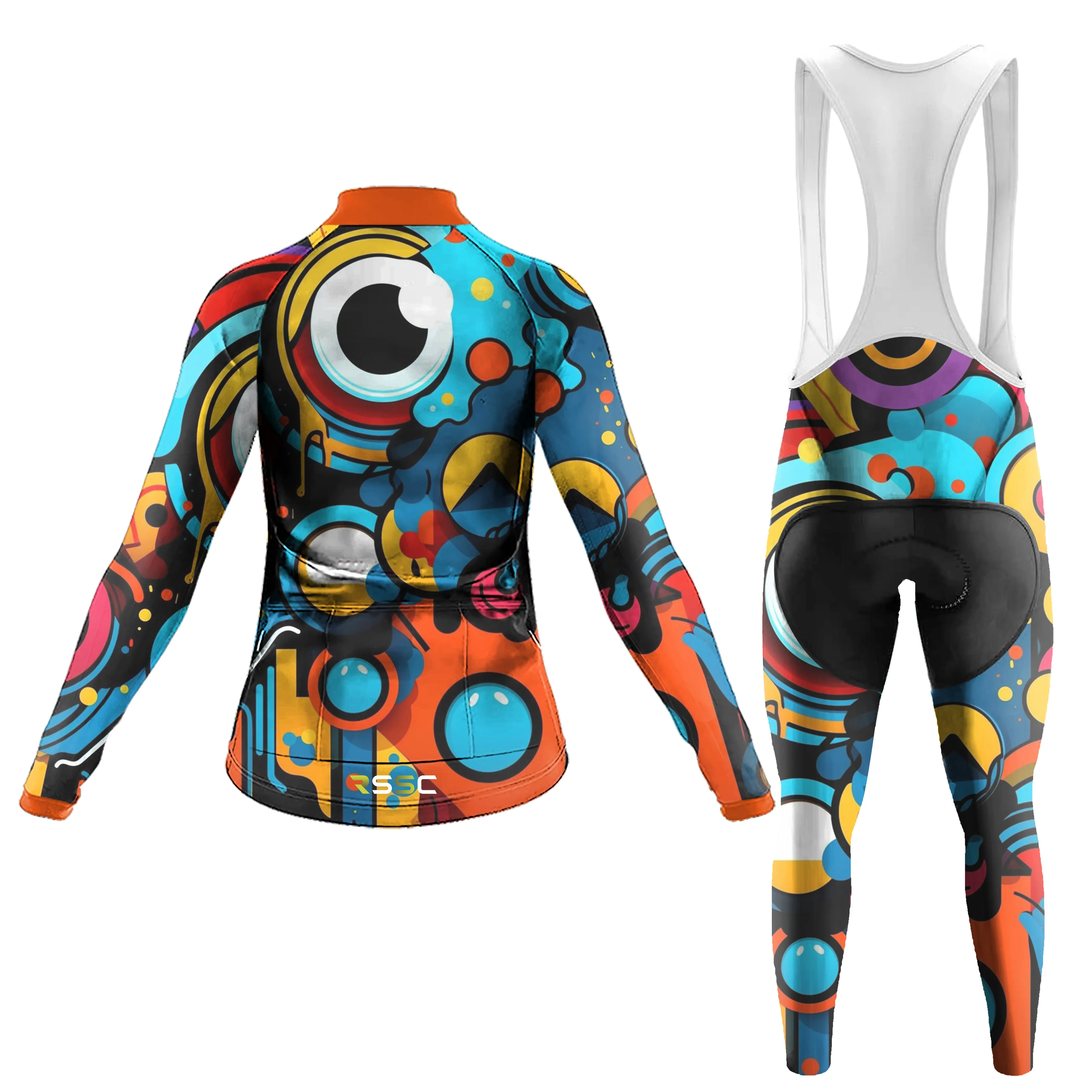 One-Eyed Monster Women's Long Sleeve Cycling Kit sold by RSSC Sports product image thumbnail 2