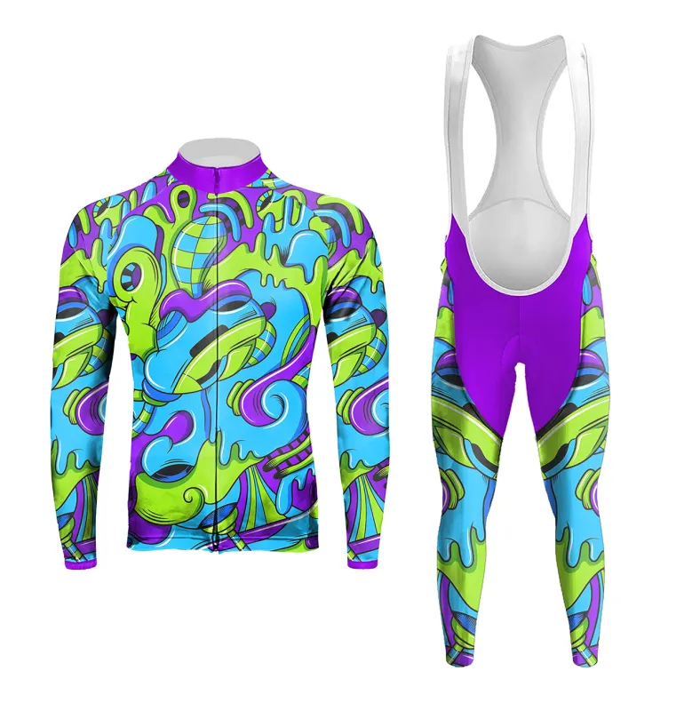 Cool Coloring Chart Men's Long Sleeve Cycling Kit sold by RSSC Sports